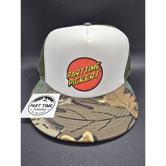 Part Time Pickers Truckers Camoflauge Snapback Hat OSFM NEW With Sticker - Picture 13 of 13